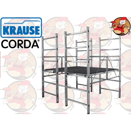 916228 Aluminiowe rusztowanie składane podwójne KRAUSE